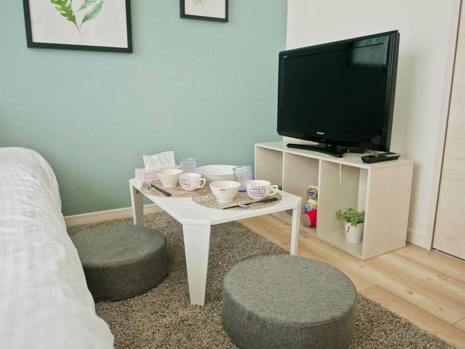 New Open☆中心エリアへ好アクセス　格安＆美室で快適空間　サービスアパ―トメントsapporo南8条a5 Appartement Buitenkant foto